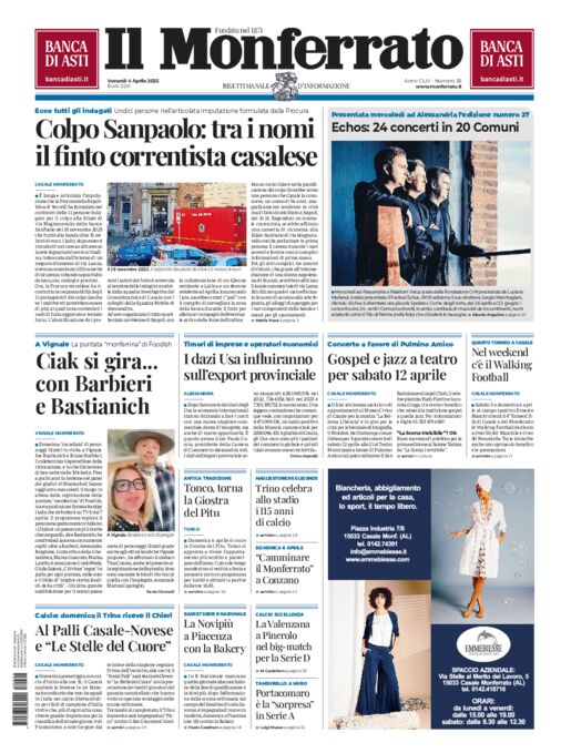 Il Monferrato - Edizione 26 del 04/04/2025